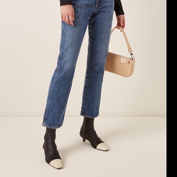 BY FAR Karl Two-Tone Stretch-Leather Ankle Boots - Picture 3 of 4